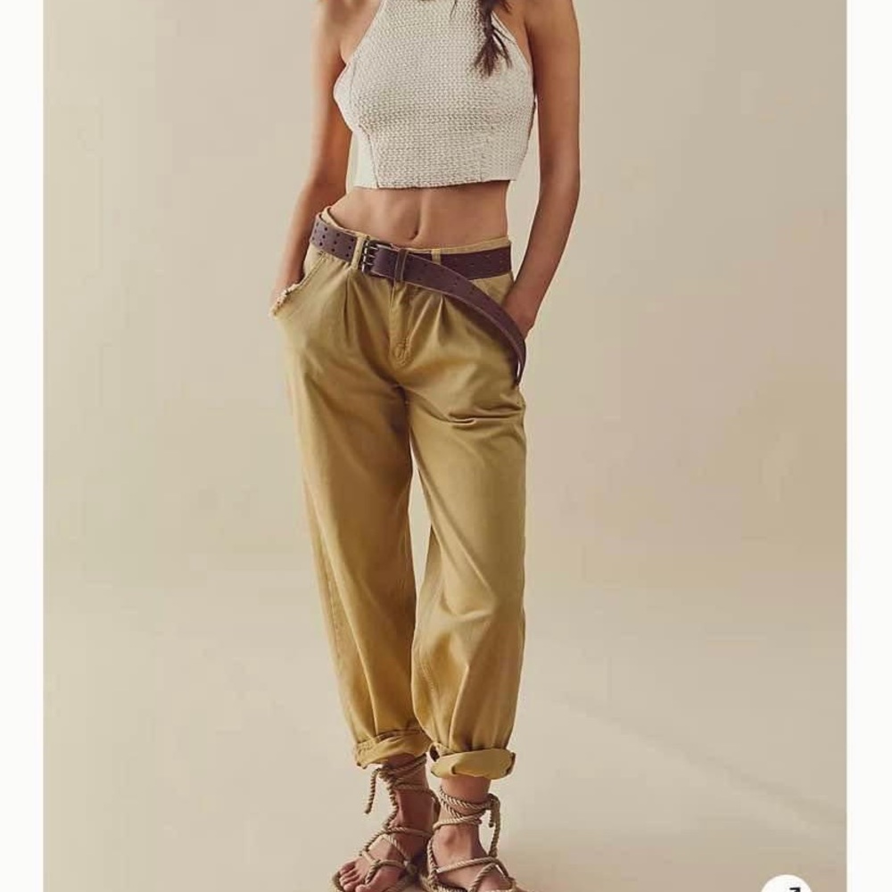 Cya Later Free People Khaki Trouser BNWT Size 6